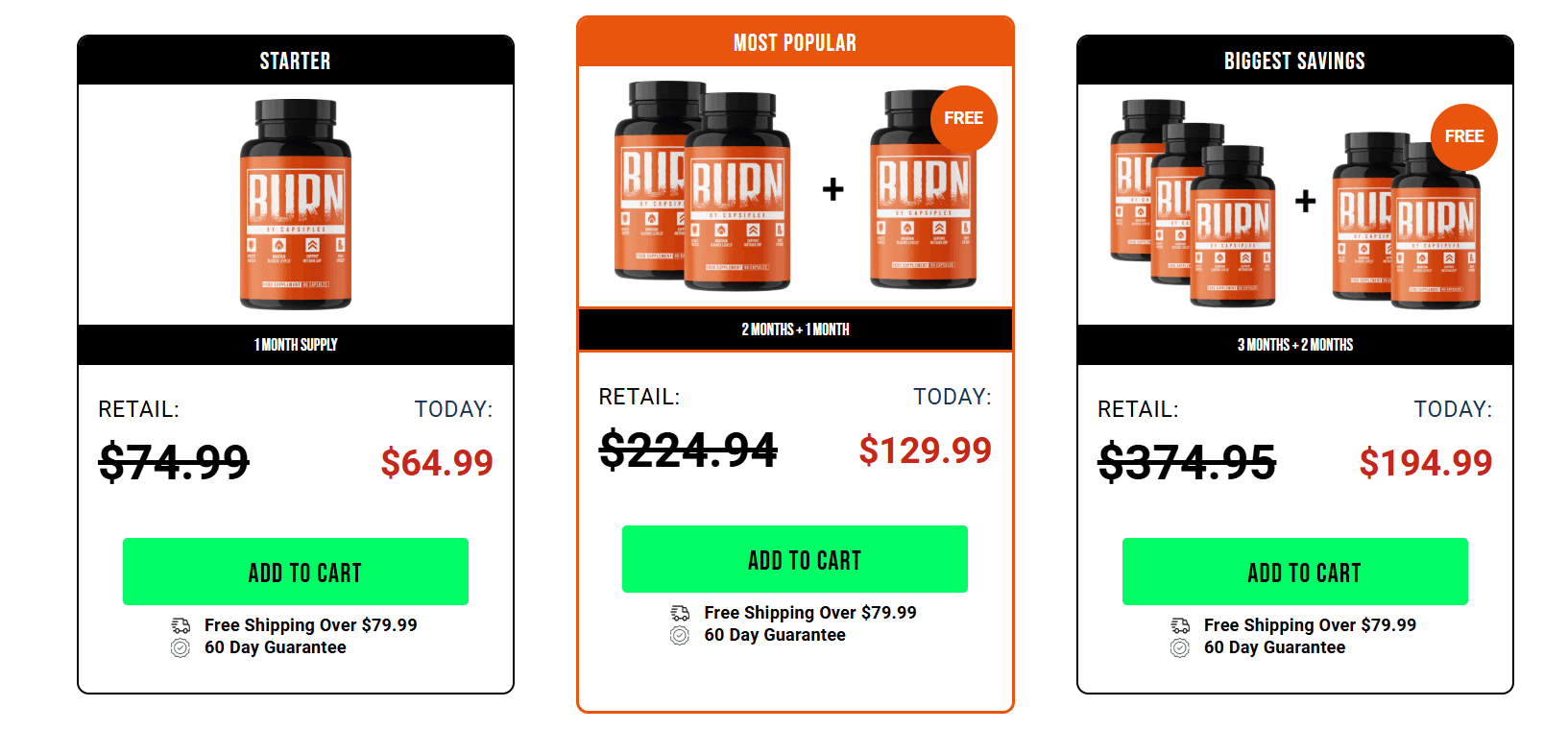 capsiplex pricing 